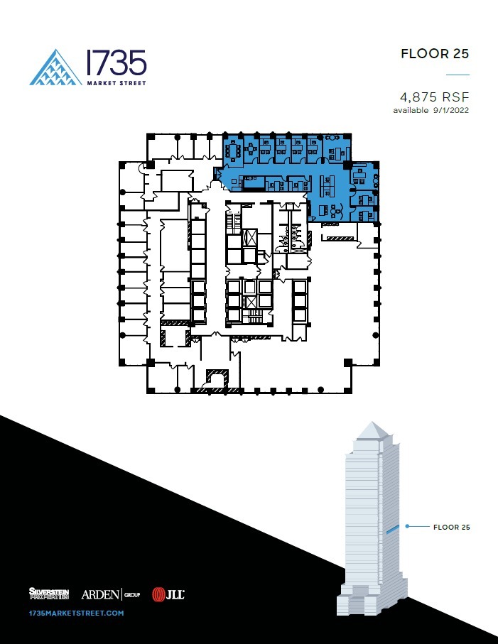 1735 Market St, Philadelphia, PA à louer Plan d  tage- Image 1 de 1