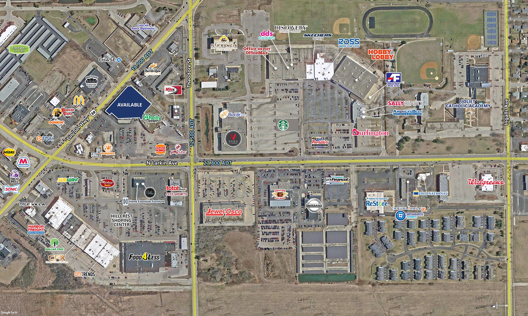 1693 Plainfield Rd, Crest Hill, IL for lease Primary Photo- Image 1 of 8