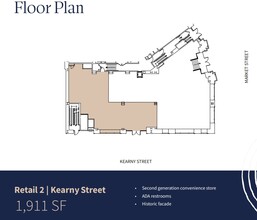 690 Market St, San Francisco, CA à louer Plan d  tage- Image 1 de 1