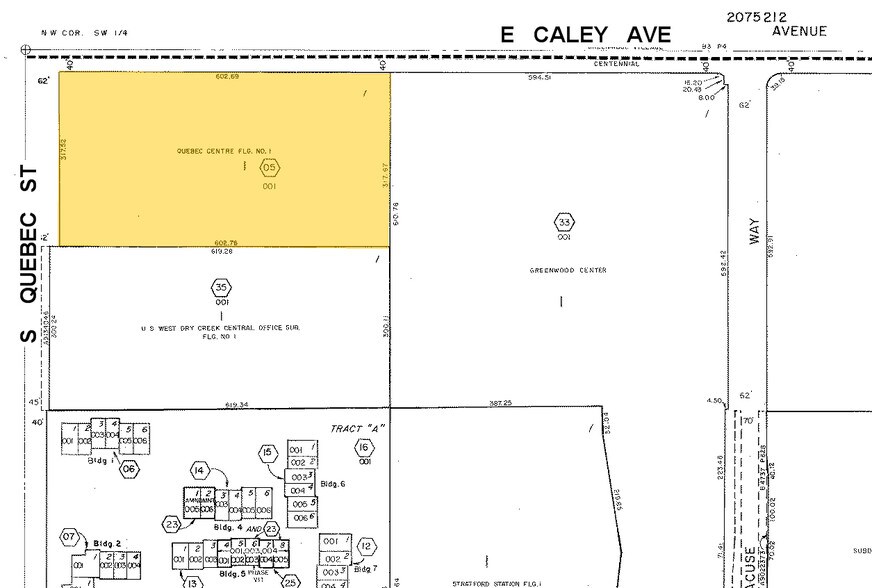 7600 E Orchard Rd, Greenwood Village, CO à louer - Plan cadastral - Image 3 de 19