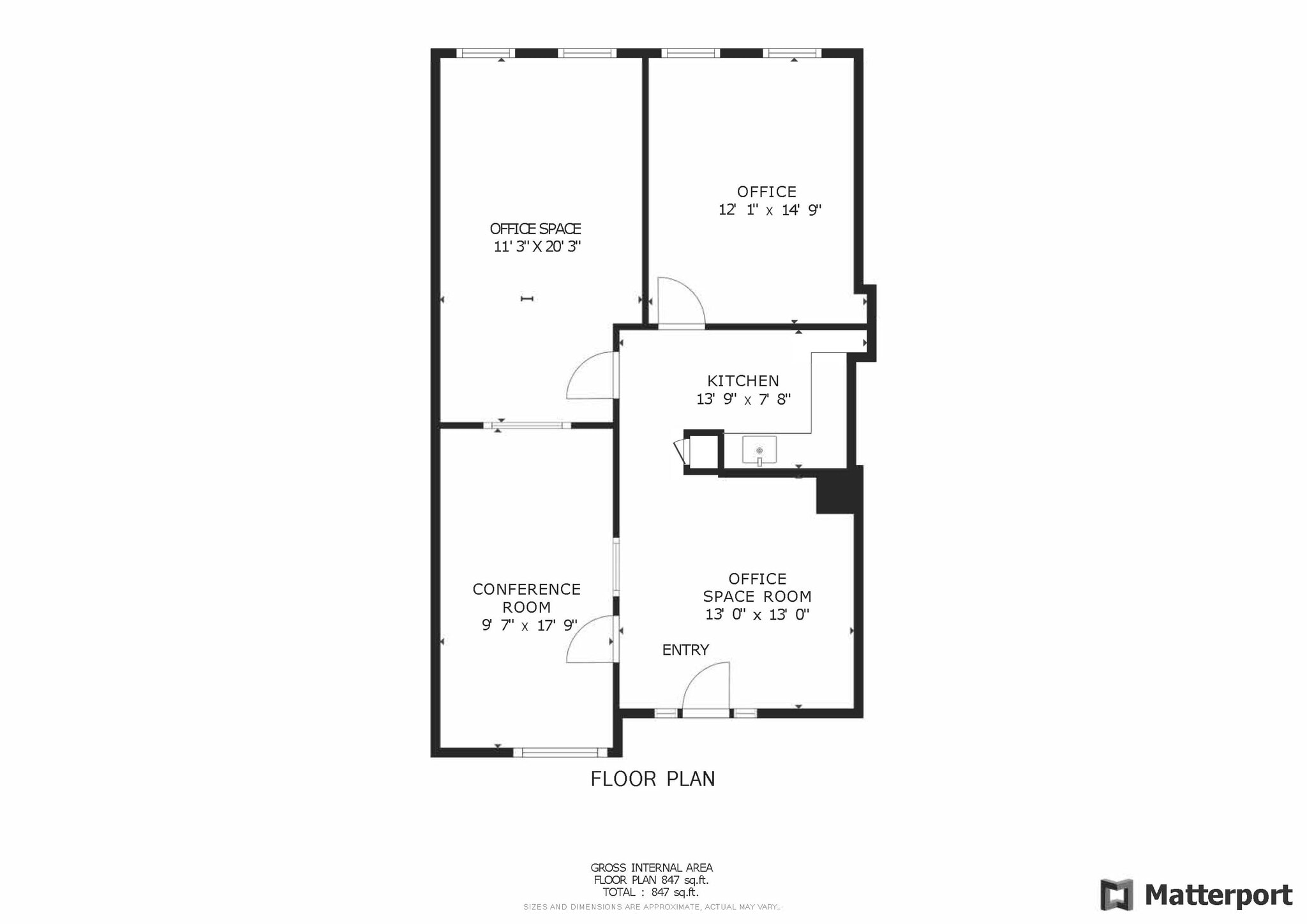 1620 Market St, Denver, CO à louer Plan d’étage- Image 1 de 1