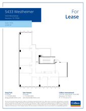 5433 Westheimer Rd, Houston, TX for lease Floor Plan- Image 1 of 1