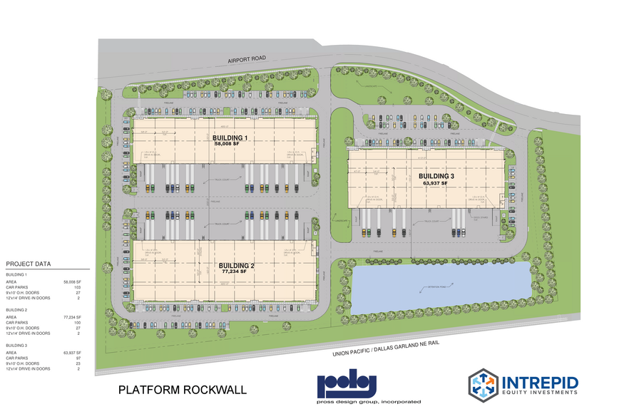 1860 Airport, Rockwall, TX à louer - Plan de site - Image 2 de 2