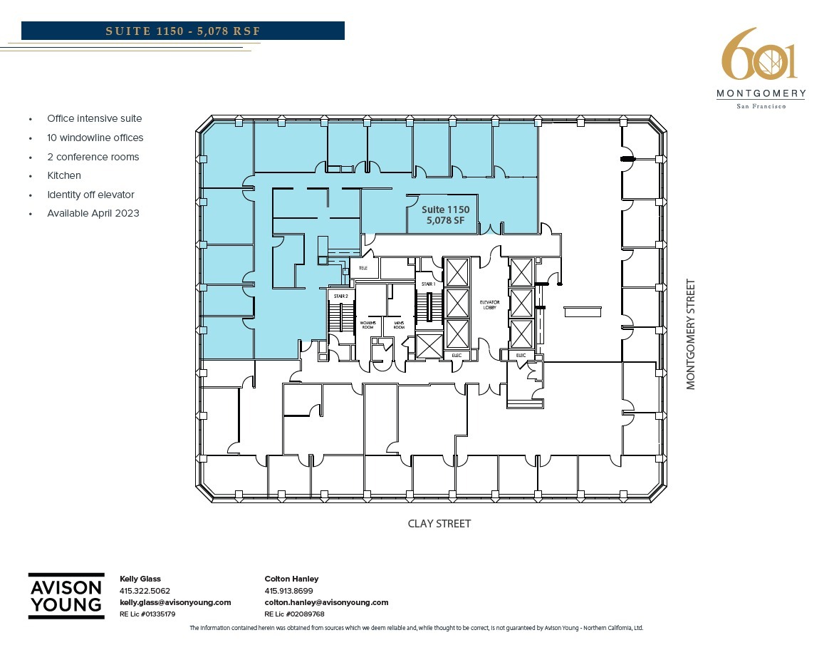 601 Montgomery St, San Francisco, CA for lease Floor Plan- Image 1 of 1