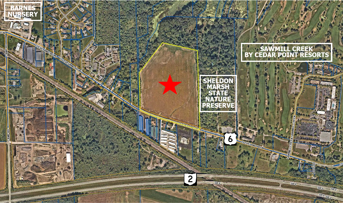 28.45 Acres Cleveland Road, Huron, OH à vendre Aérien- Image 1 de 1