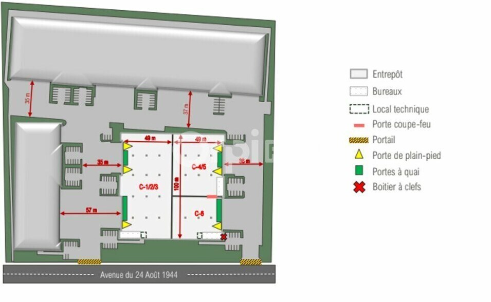 Flex in Corbas for lease - Site Plan - Image 2 of 3