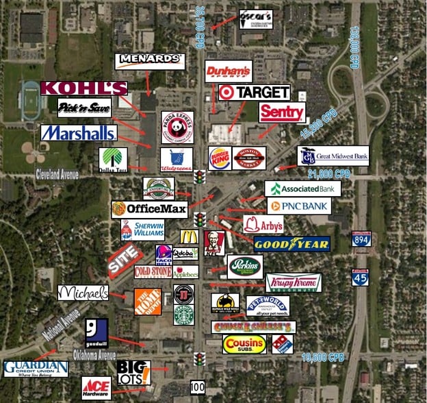 11064 W National Ave, West Allis, WI for lease - Aerial - Image 2 of 12