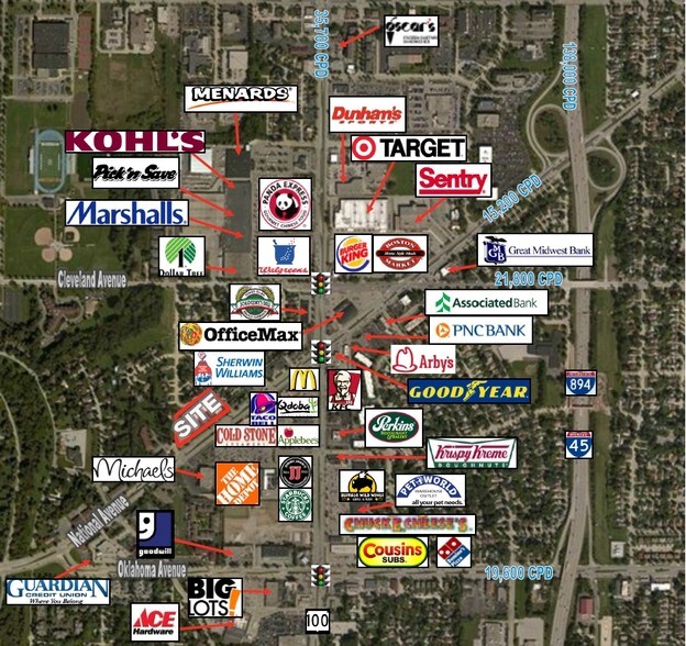 11064 W National Ave, West Allis, WI à louer - Aérien - Image 2 de 12