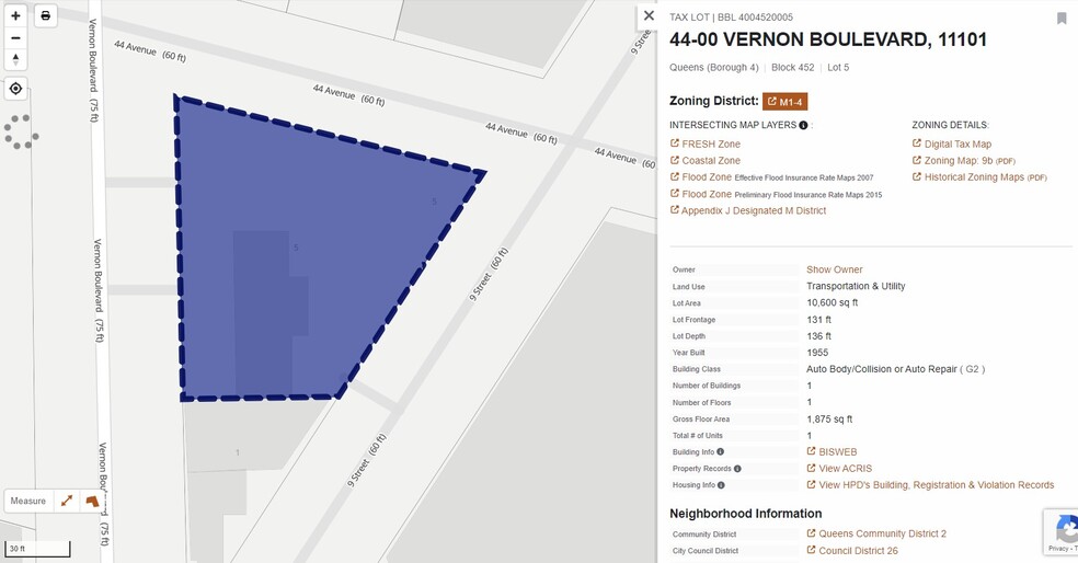 44-07 Vernon Blvd, Long Island City, NY à vendre - Plan de site - Image 2 de 10