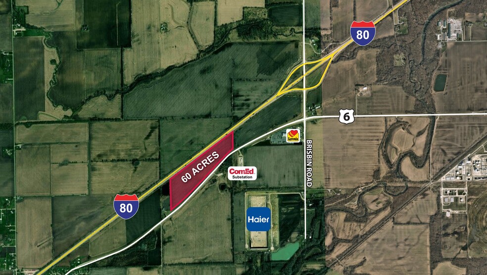 I-80 & Brisbin Rd, Morris, IL for sale - Building Photo - Image 1 of 1