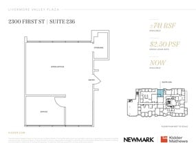 2470 1st St, Livermore, CA for lease Floor Plan- Image 1 of 1