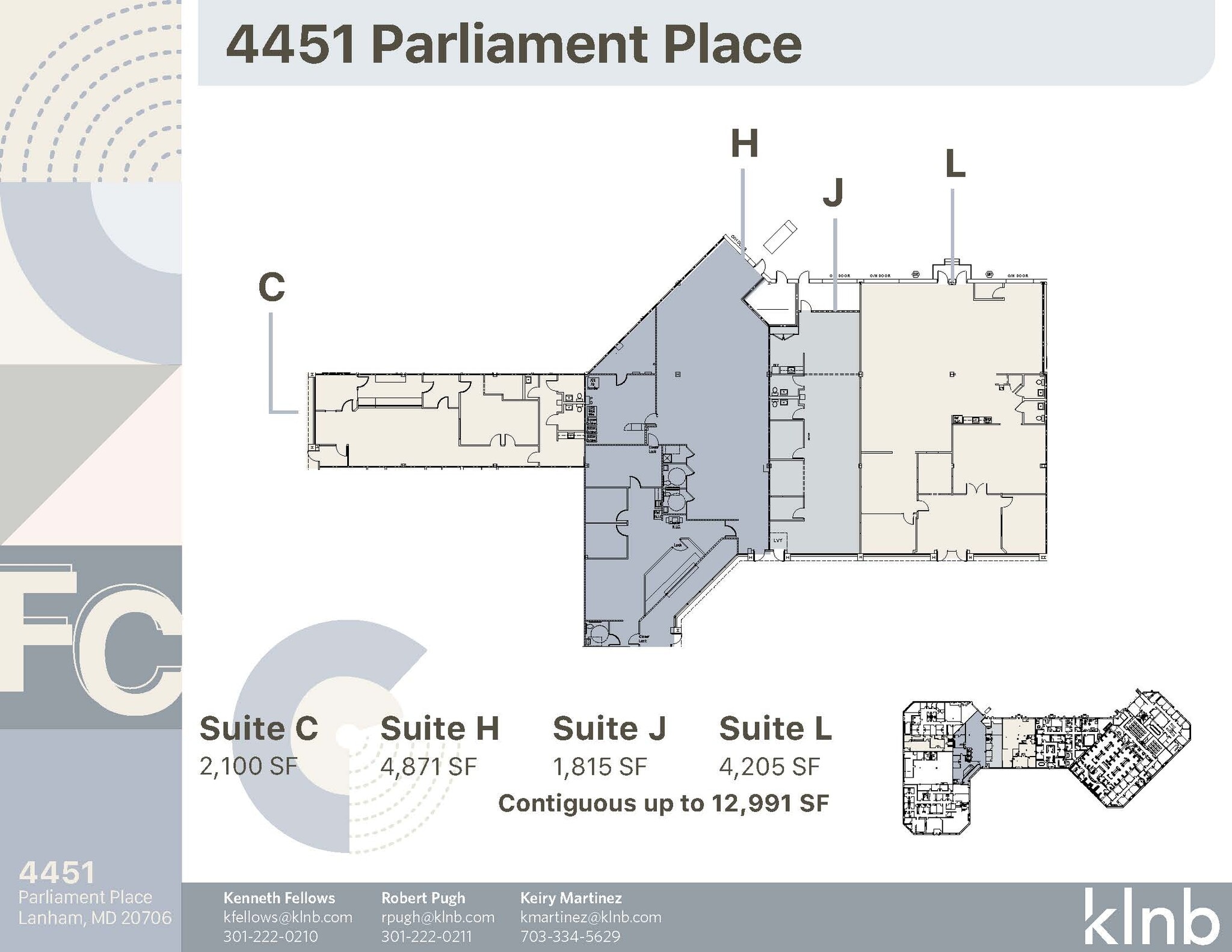 4451 Parliament Pl, Lanham, MD for lease Floor Plan- Image 1 of 1