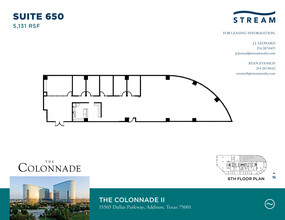 15301 N Dallas Pky, Addison, TX for lease Floor Plan- Image 1 of 2