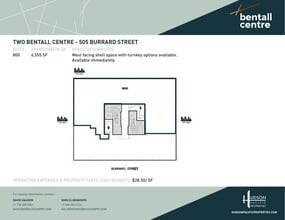 555 Burrard St, Vancouver, BC à louer Plan d’étage- Image 1 de 1