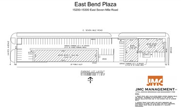 15200-15262 E Seven Mile Rd, Detroit, MI à louer Plan de site- Image 2 de 2