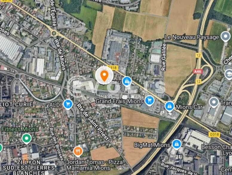 Bureau dans Mions à louer - Photo du bâtiment - Image 3 de 7