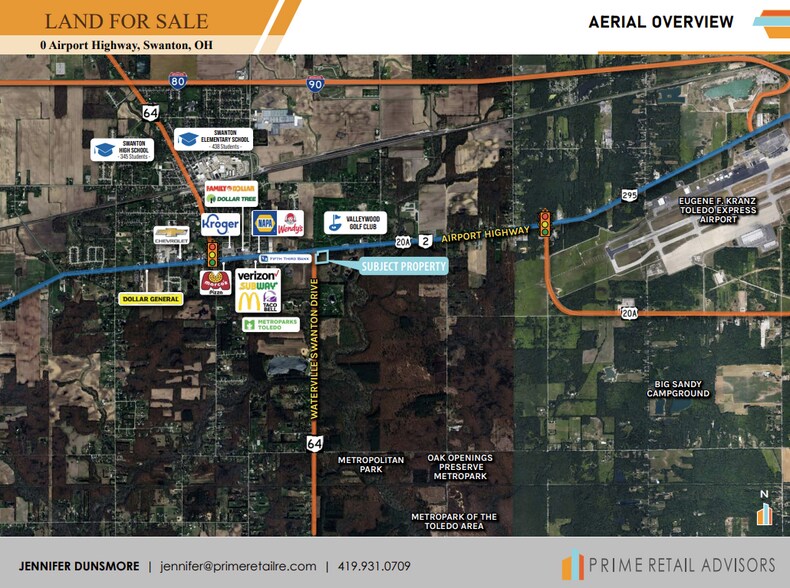 Airport Hwy, Swanton, OH à vendre - Aérien - Image 2 de 3