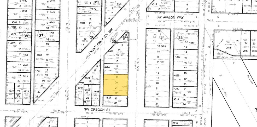 4406 36th Ave SW, Seattle, WA à louer - Plan cadastral - Image 2 de 2