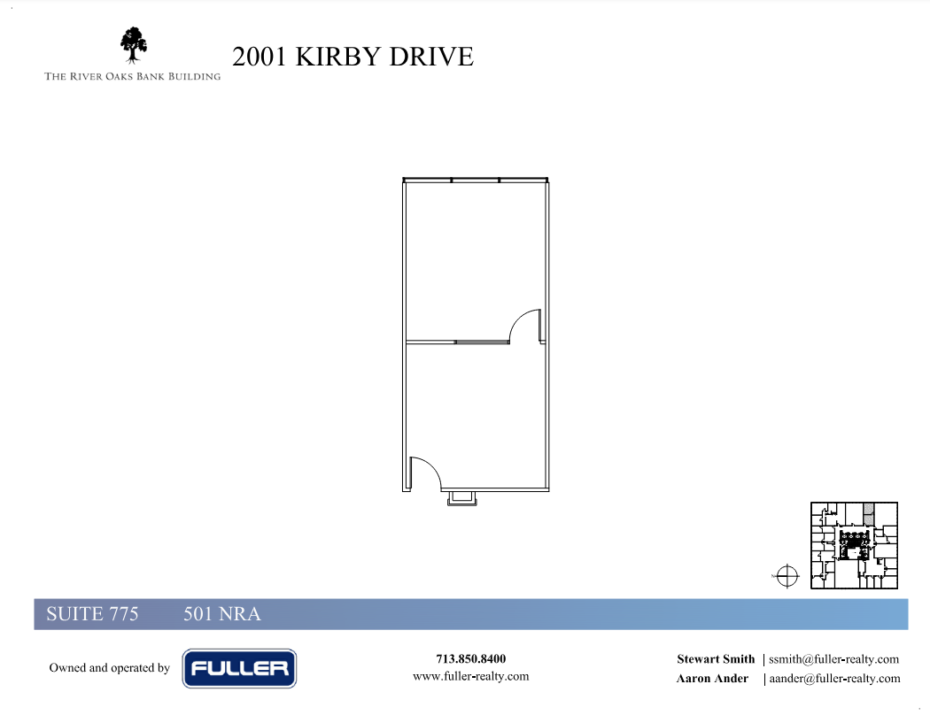 2001 Kirby Dr, Houston, TX à louer Plan d  tage- Image 1 de 1