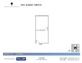 2001 Kirby Dr, Houston, TX à louer Plan d  tage- Image 1 de 1