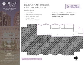 10500 NE 8th St, Bellevue, WA à louer Plan d’étage- Image 2 de 3