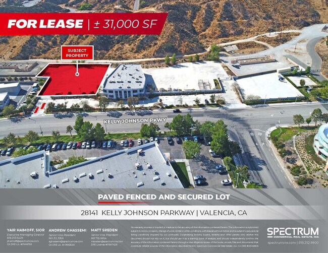 Plus de détails pour 28141 Kelly Johnson Pky, Santa Clarita, CA - Terrain à louer