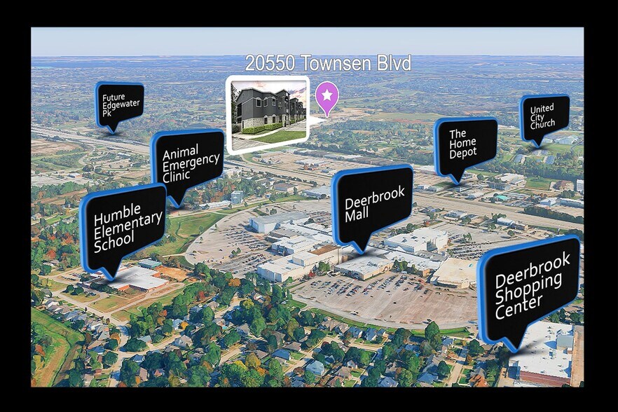 20550 Townsen Blvd, Humble, TX à vendre - Carte - Image 3 de 4