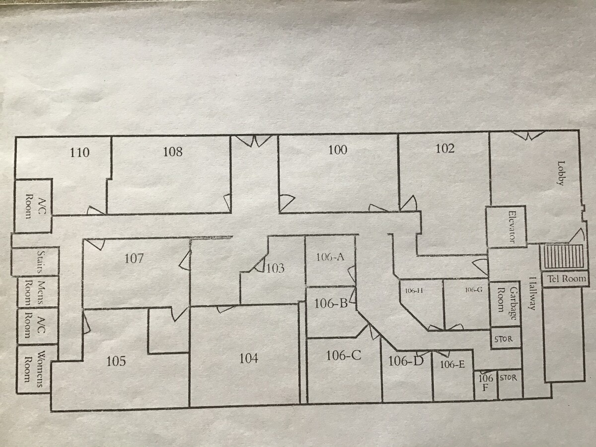 1043 S York Rd, Bensenville, IL 60106 - Unit 107 -  - Floor Plan - Image 1 of 6