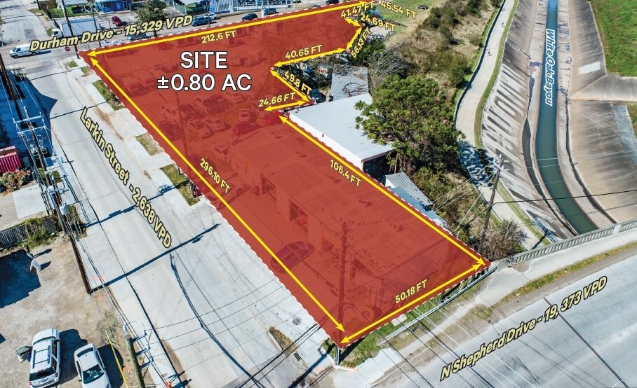 4802 Larkin St, Houston, TX à louer - Aérien - Image 2 de 3