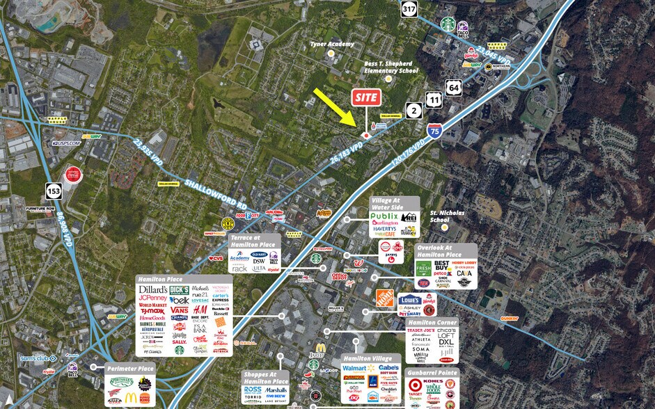 7307 Lee Hwy, Chattanooga, TN à vendre - Photo du bâtiment - Image 2 de 5