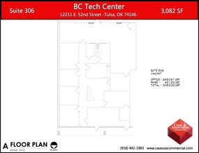 12206 E 51st St, Tulsa, OK for lease Floor Plan- Image 1 of 1