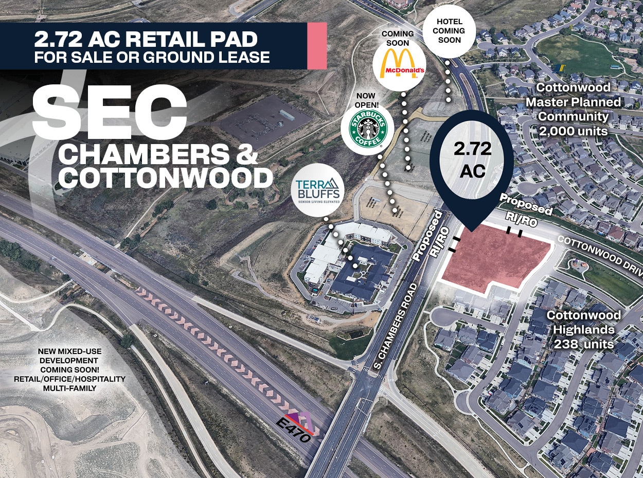 SEC of S. Chambers Rd & E. Cottonwood dr, Parker, CO for lease Primary Photo- Image 1 of 6
