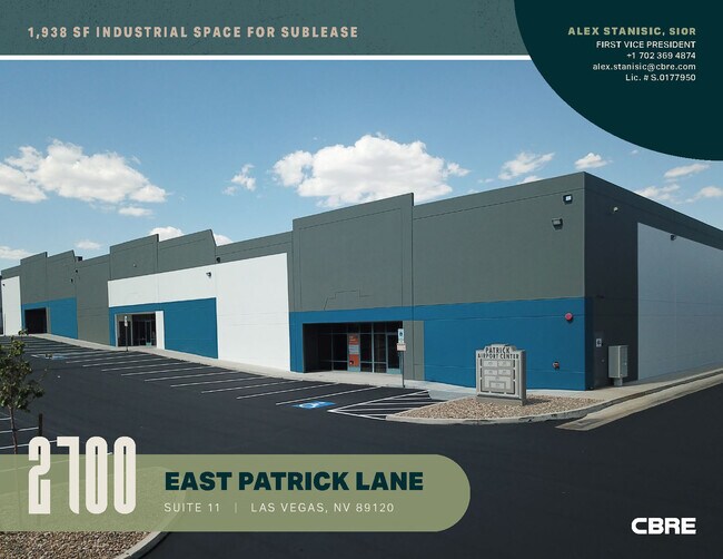 Plus de détails pour 2700 E Patrick Ln, Las Vegas, NV - Industriel à louer