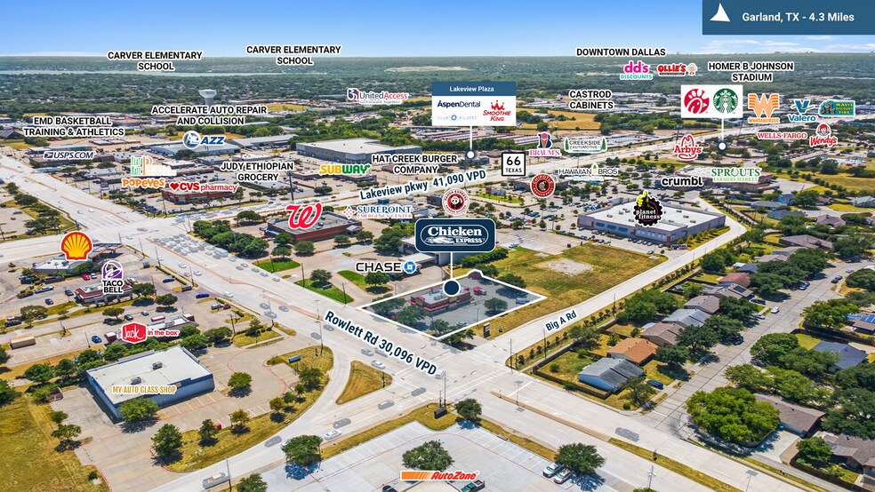 5501 Rowlett Rd, Rowlett, TX à vendre - Photo du bâtiment - Image 2 de 5