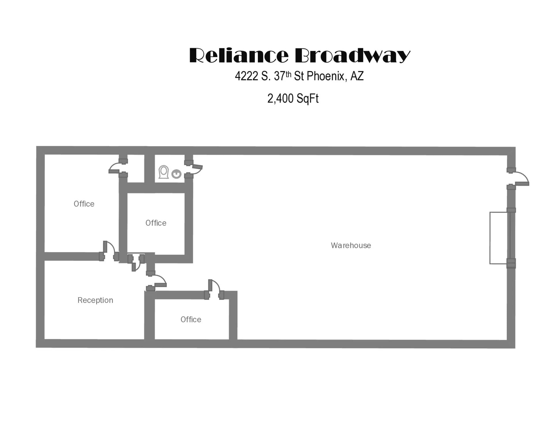 4208-4248 S 36th Pl, Phoenix, AZ for lease Floor Plan- Image 1 of 1