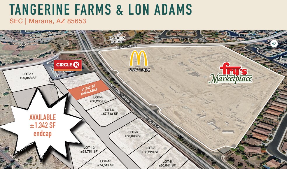 SE Tangerine & Lon Adams Rd, Marana, AZ à louer - Photo du bâtiment - Image 1 de 1