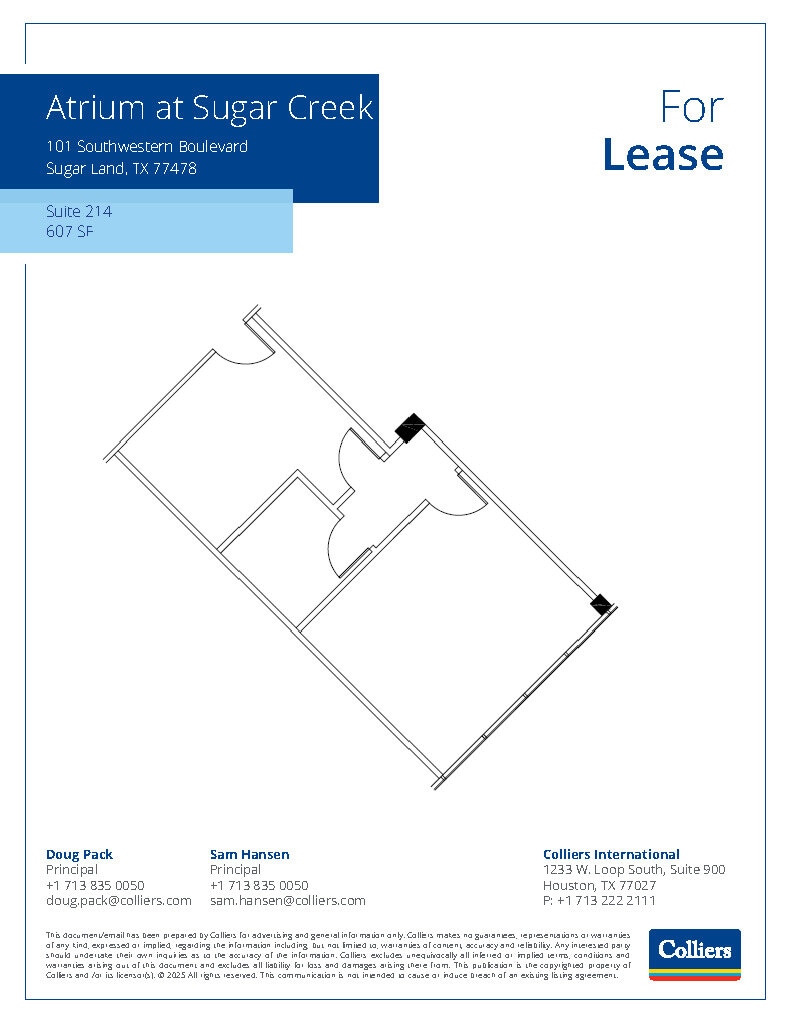 101 Southwestern Blvd, Sugar Land, TX for lease Floor Plan- Image 1 of 1