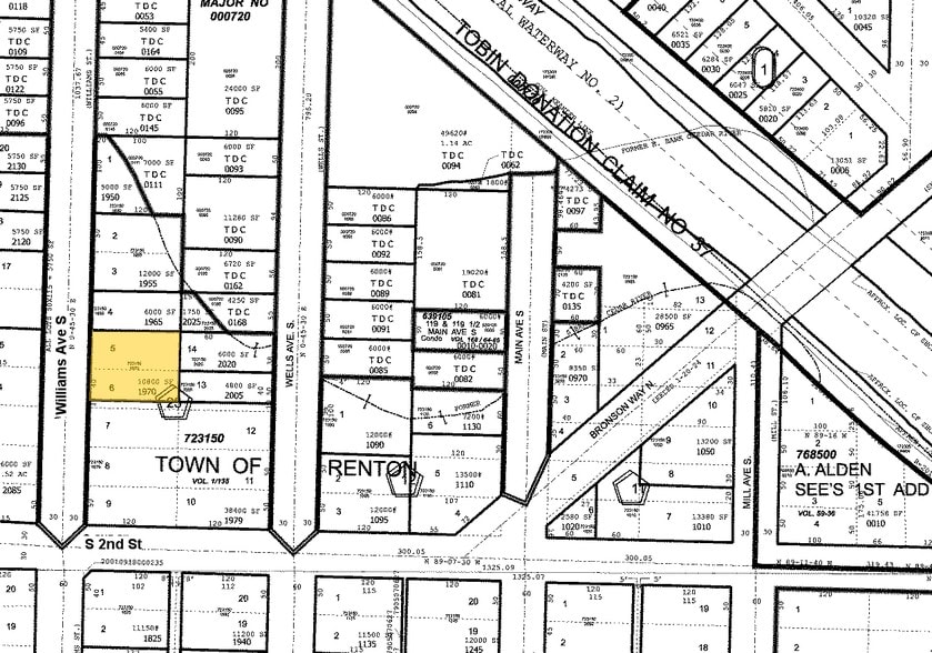 124 Williams Ave S, Renton, WA for sale - Plat Map - Image 1 of 2