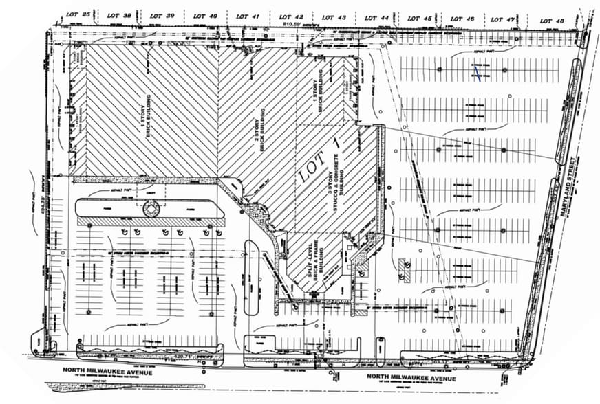 9333 N Milwaukee Ave, Niles, IL à louer - Plan de site - Image 2 de 2