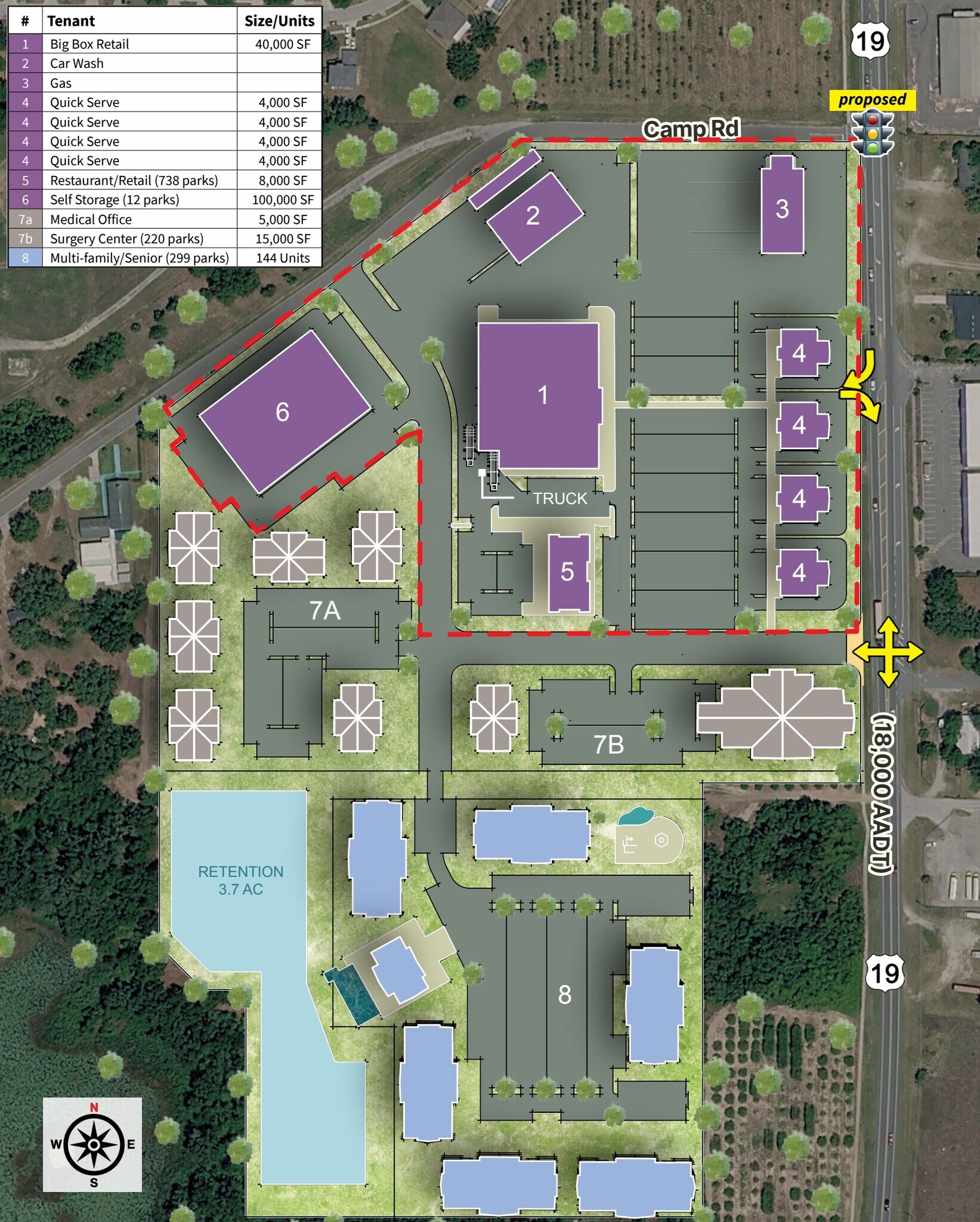 29601 Florida 19, Tavares, FL à louer Plan de site- Image 1 de 2