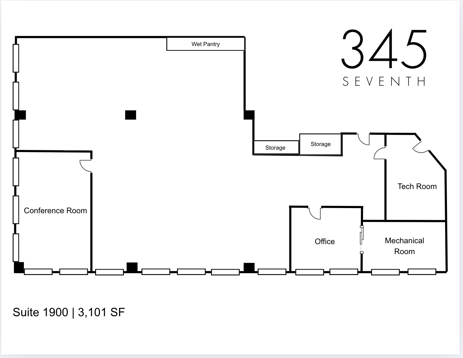 345 Seventh Ave, New York, NY for lease Floor Plan- Image 1 of 12