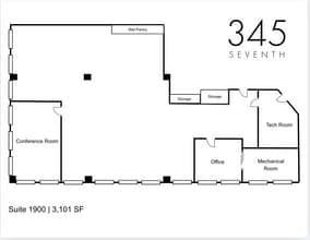 345 Seventh Ave, New York, NY for lease Floor Plan- Image 1 of 12