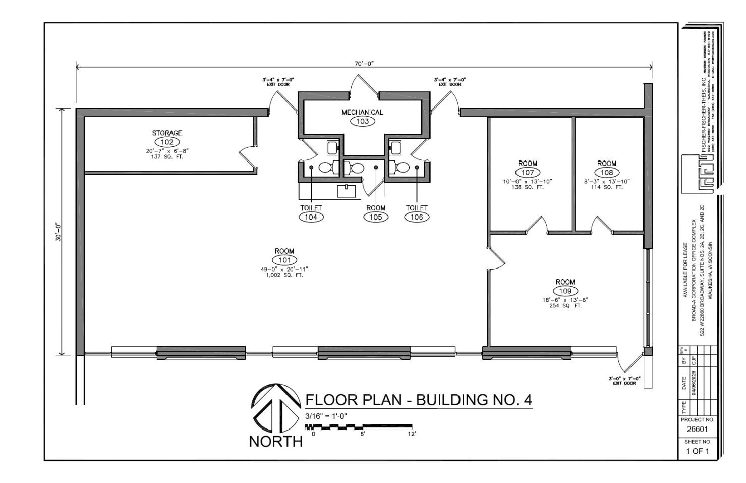 S22W22660 Broadway, Waukesha, WI à louer Plan d’étage- Image 1 de 1