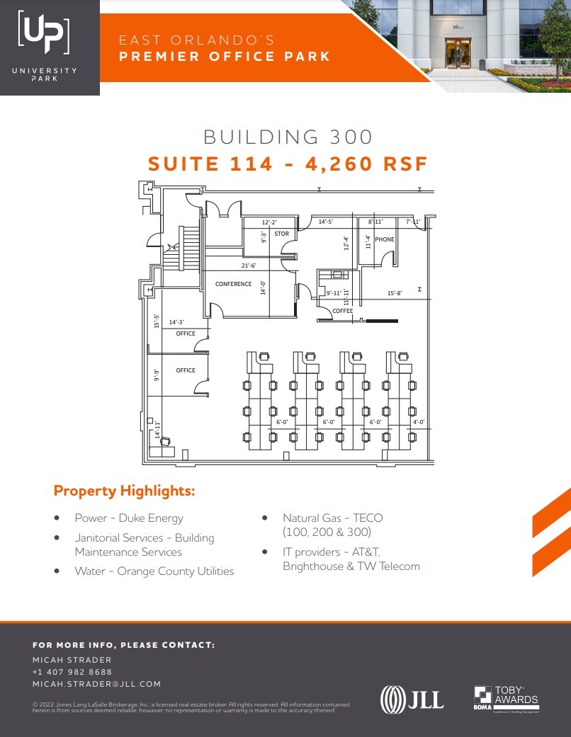 3452 Lake Lynda Dr, Orlando, FL à louer Plan d’étage- Image 1 de 1