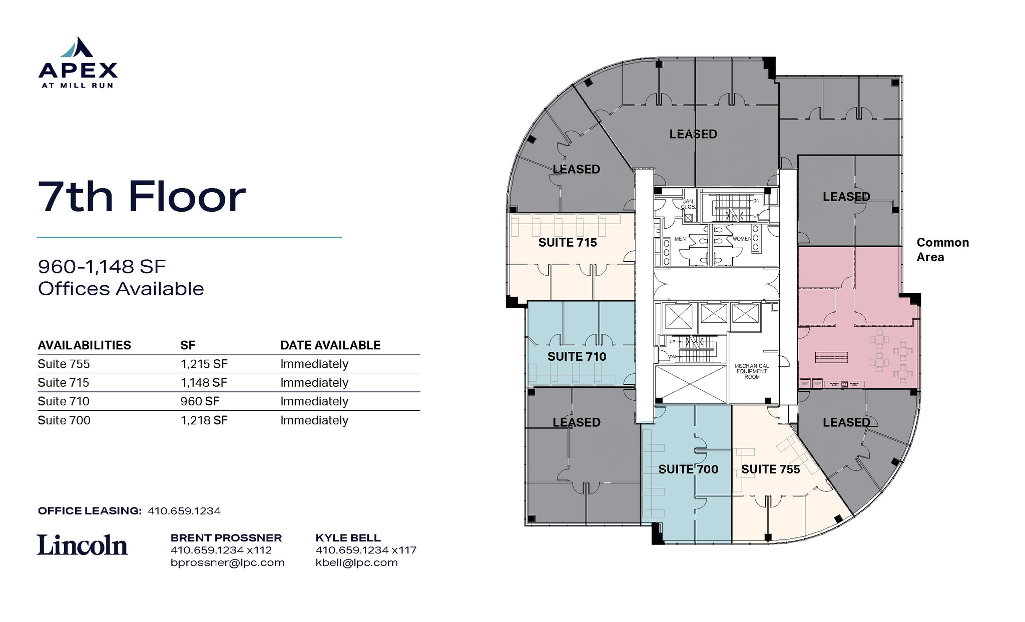 10451 Mill Run Cir, Owings Mills, MD à louer Plan d’étage- Image 1 de 1