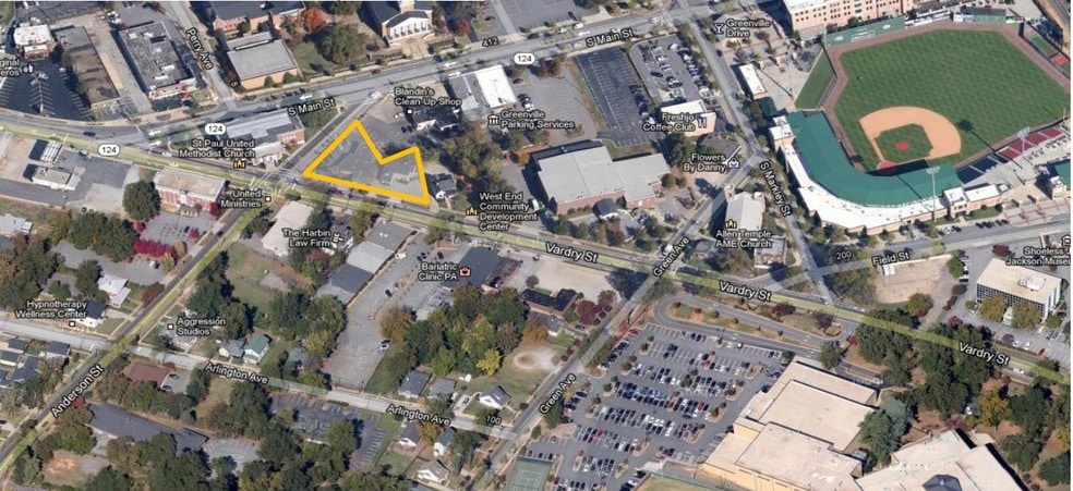 9 Anderson St, Greenville, SC for sale - Aerial - Image 3 of 3