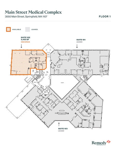 3550 Main St, Springfield, MA for lease - Floor Plan - Image 3 of 5