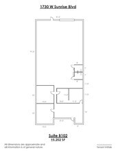 1730 W Sunrise Blvd, Gilbert, AZ for lease Floor Plan- Image 1 of 1