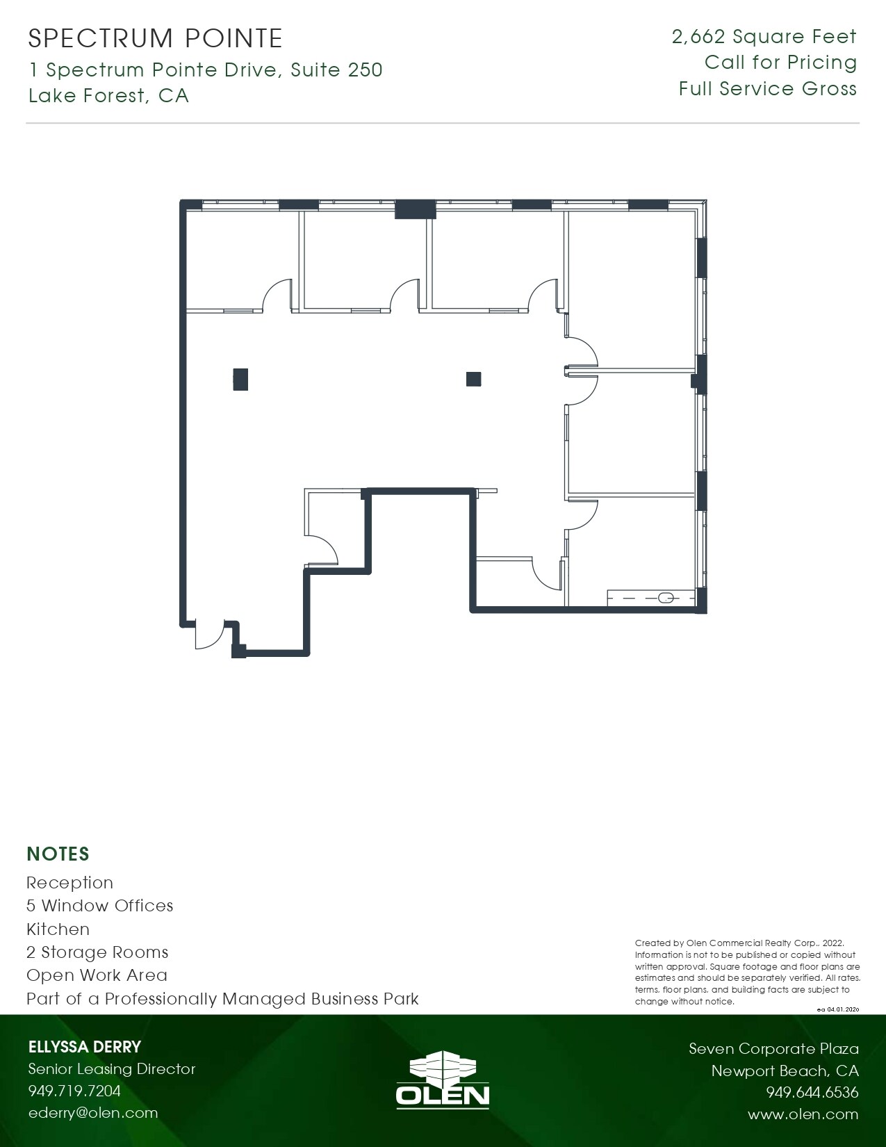 1 Spectrum Pointe Dr, Lake Forest, CA à louer Plan d’étage- Image 1 de 1