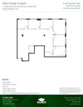 1 Spectrum Pointe Dr, Lake Forest, CA à louer Plan d’étage- Image 1 de 1